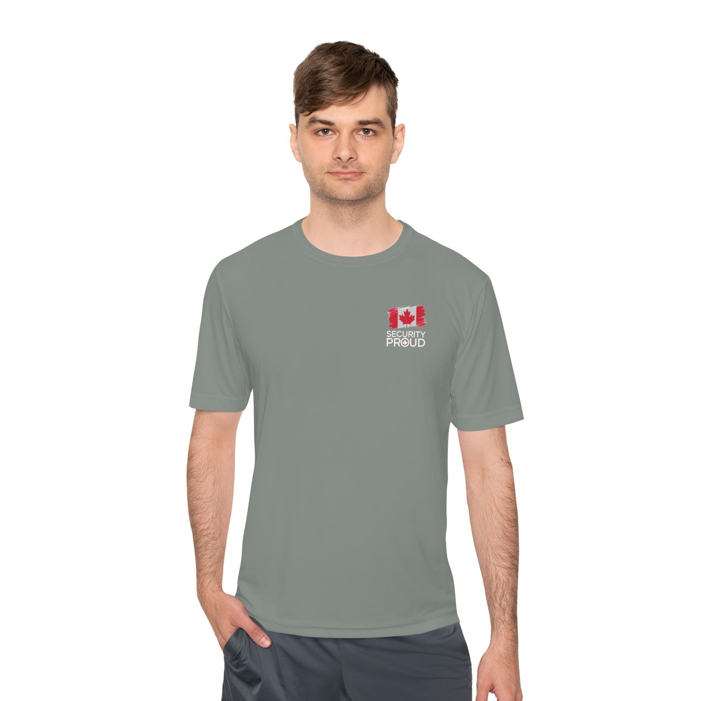 #Fit2Protect Moisture-Wicking Tee | SECURITY PROUD Canada Flag Edition