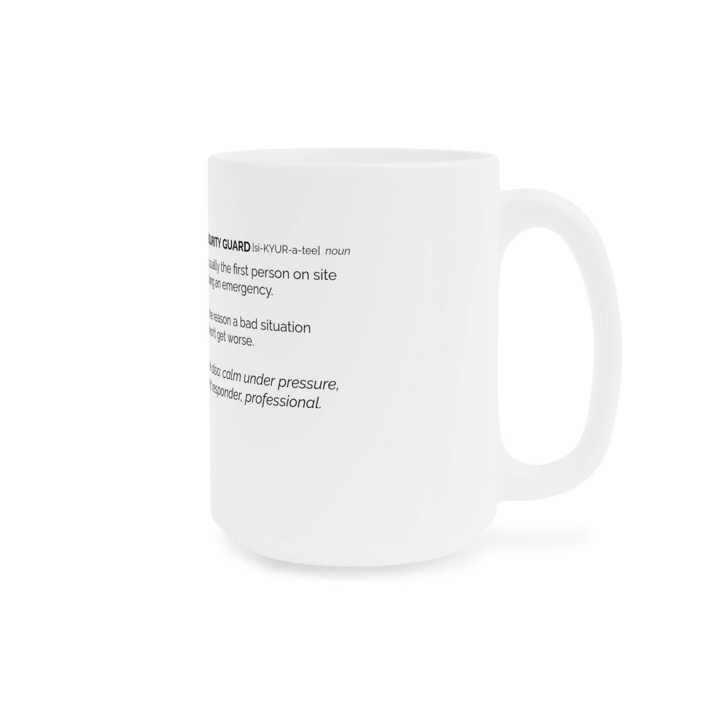 Security Proud Mug | Canadian Protector Edition