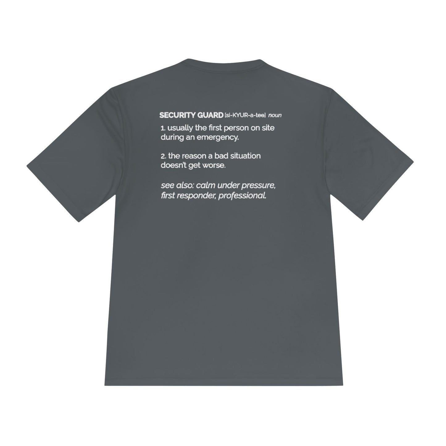 SECURITY PROUD Moisture-Wicking Tee | Canada Flag Edition