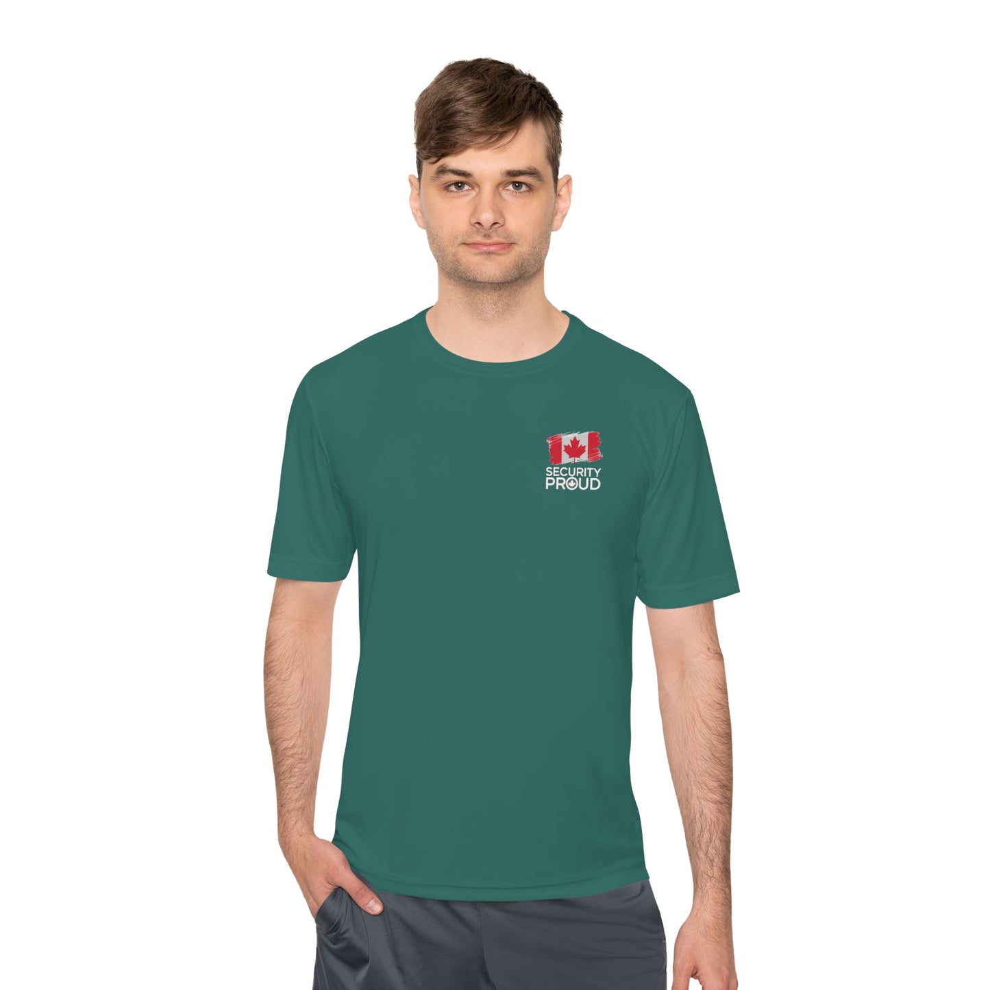 SECURITY PROUD Moisture-Wicking Tee | Canada Flag Edition
