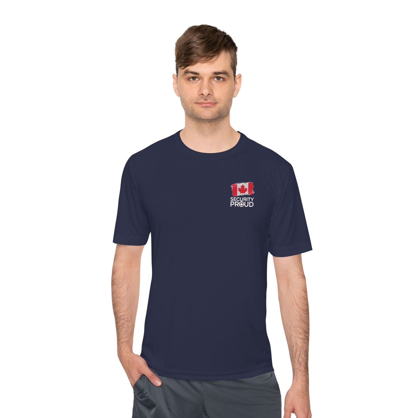 #Fit2Protect Moisture-Wicking Tee | SECURITY PROUD Canada Flag Edition