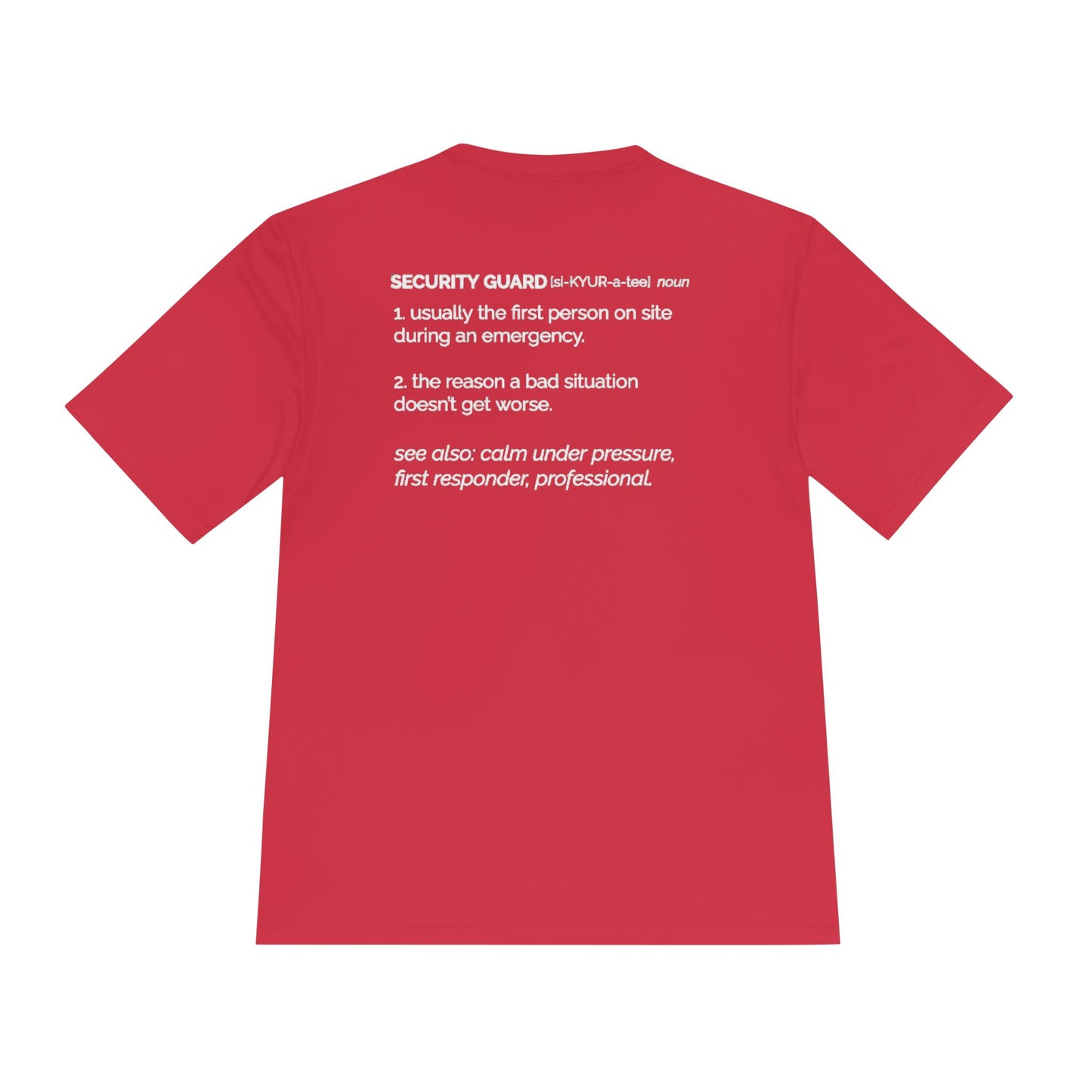 SECURITY PROUD Moisture-Wicking Tee | Canada Flag Edition