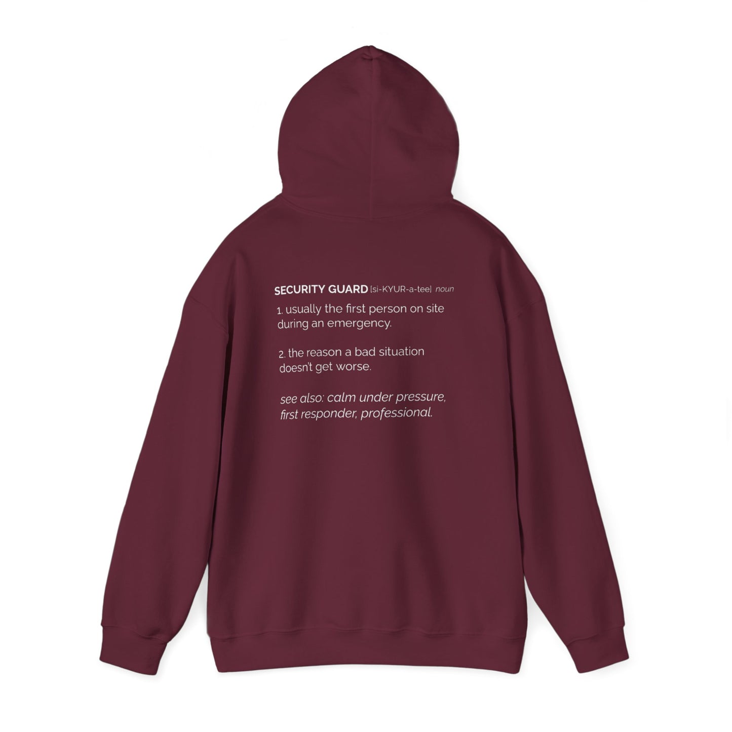 SECURITY PROUD Hoodie | For Canadians Who Protect