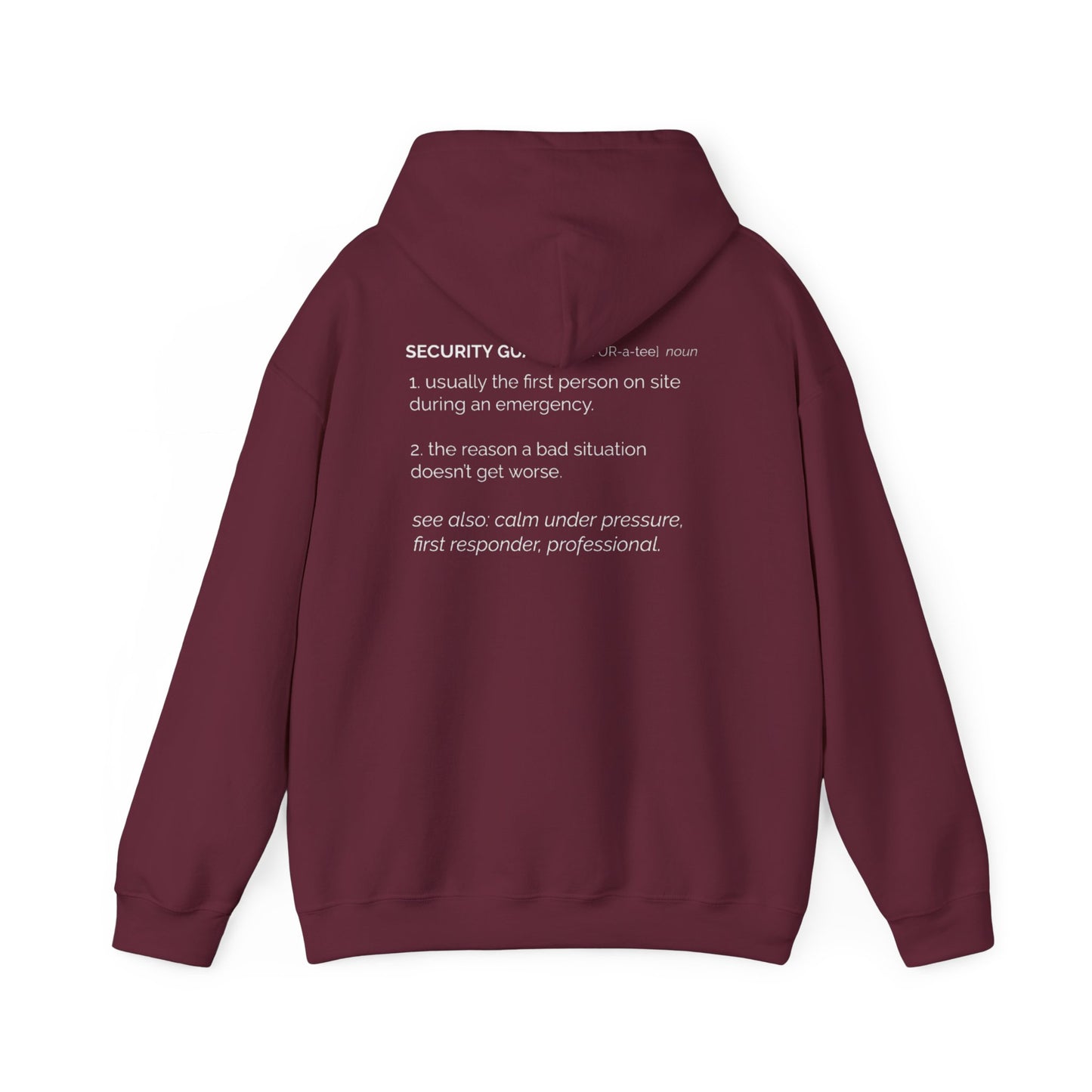 SECURITY PROUD Hoodie | For Canadians Who Protect