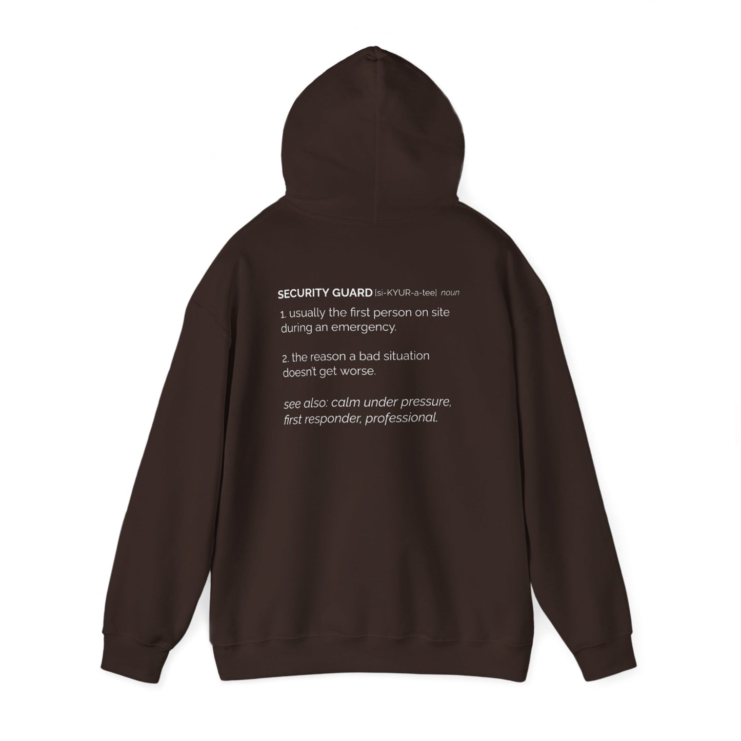 SECURITY PROUD Hoodie | For Canadians Who Protect