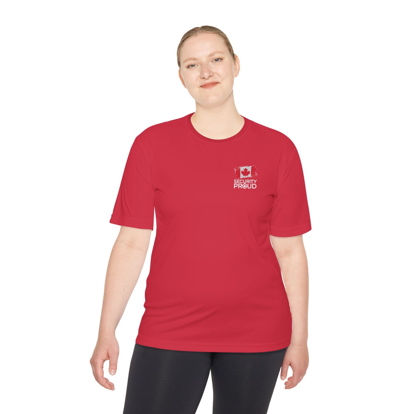 SECURITY PROUD Moisture-Wicking Tee | Canada Flag Edition