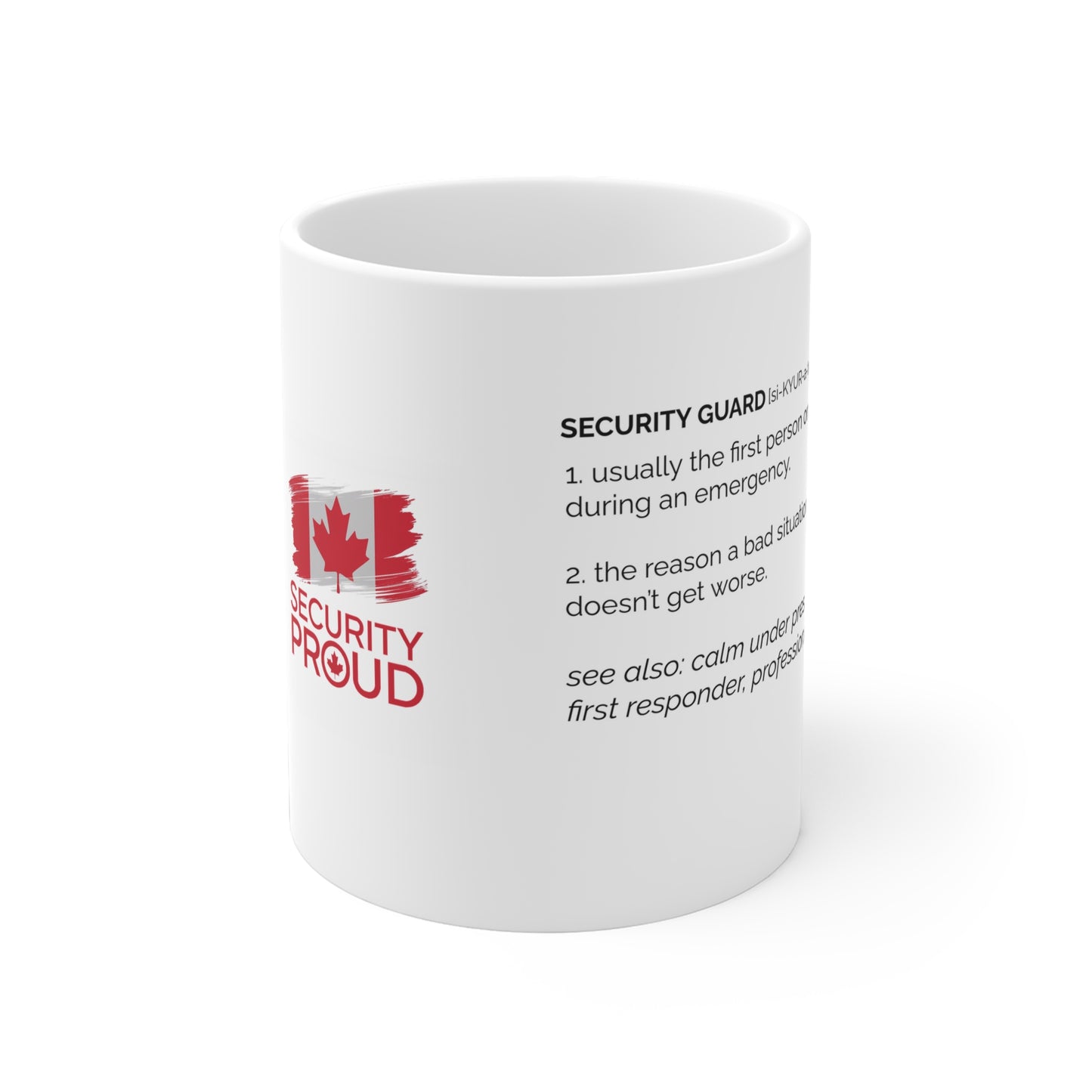 Security Proud Mug | Canadian Protector Edition