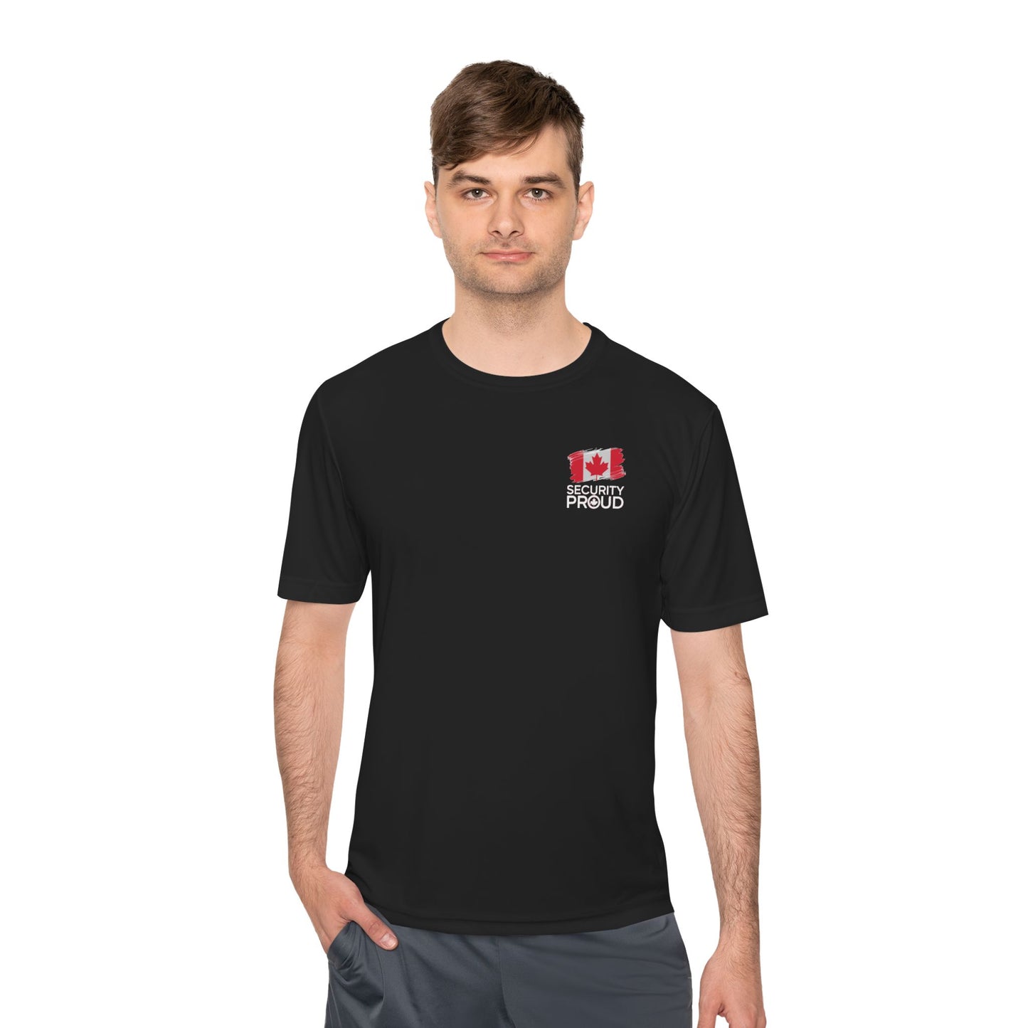 #Fit2Protect Moisture-Wicking Tee | SECURITY PROUD Canada Flag Edition