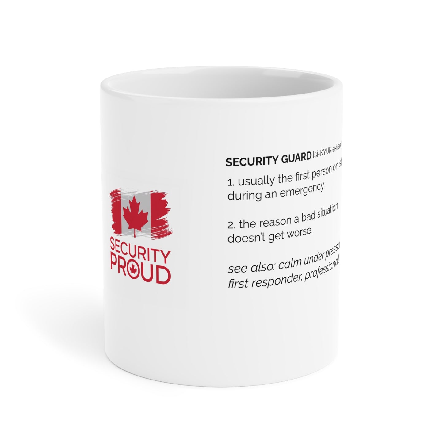 Security Proud Mug | Canadian Protector Edition