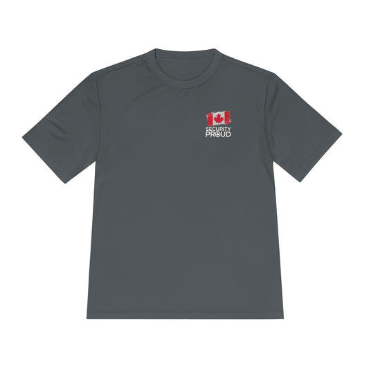 SECURITY PROUD Moisture-Wicking Tee | Canada Flag Edition